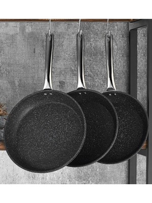 Casa Milano Black Line 20-24-28 cm Tava 3'lü Set