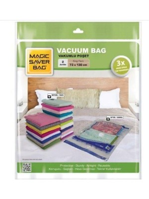 Magic Saver Bag 2'li Vakumlu Poşet Seti (Jumbo)