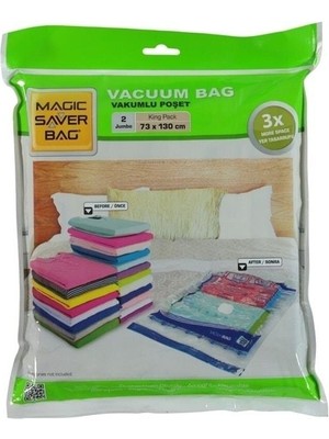 Magic Saver Bag 2'li Vakumlu Poşet Seti (Jumbo)