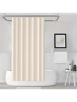 Banyo Perdesi - Tek Kanat Duş Perdesi, Polyester Kumaş Duşakabin Perdesi 180X200 cm Küvet Perdesi