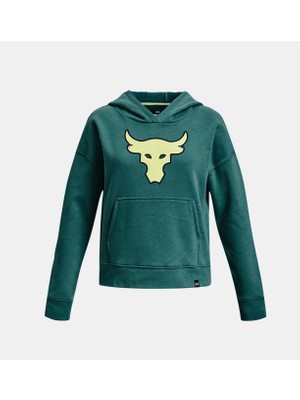 Under Armour Kız Çocuk Project Rock Heavyweight Terry Brahma Bull Kapüşonlu Üst 1379027-722