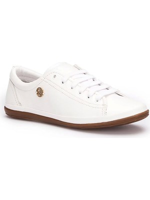 U.S. Polo Assn. Jojo Kadın Gerçek Deri̇ Ayakkabı - Beyaz
