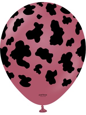 Kidspartim Inek Desenli Yaban Çileği Balon 5 Li