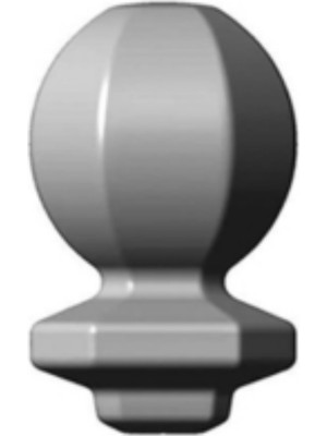 A Design Ferforje Sac Topuz 30X30/40X40 (Küpeşte - Balkon - Duvar Korkuluğu - Merdiven Korkuluğu)