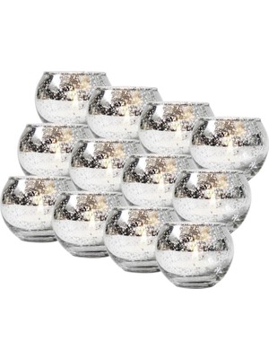 Qearl 12 Adet Adak Mum Tutucu Merkez Parçası Kase Tealight Tutucular Dekorasyon (Yurt Dışından)