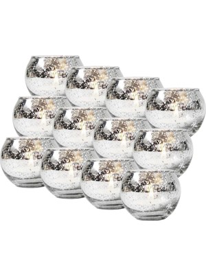 Qearl 12 Adet Adak Mum Tutucu Merkez Parçası Kase Tealight Tutucular Dekorasyon (Yurt Dışından)