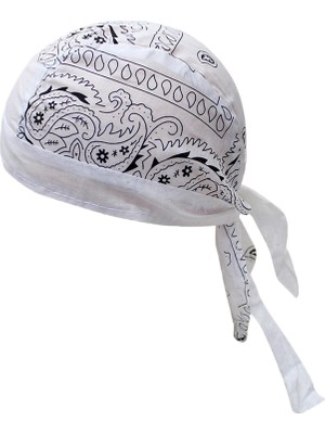 Malory Pirate Hats Bandana Beanie Seyahat Motosiklet Alışveriş Beyaz Için Hızlı Kuru Yumuşak (Yurt Dışından)