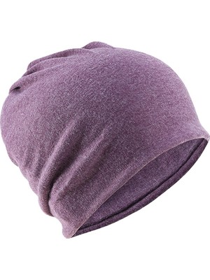 Malory 5 Adet Unisex Pamuklu Eğimli Beanie Katı Uyku Şapkası Tavan Türban (Yurt Dışından)