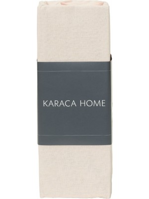 Karaca Home Penye Fitted Çarşaf Çift Kişilik Ekru 160X200+30 cm