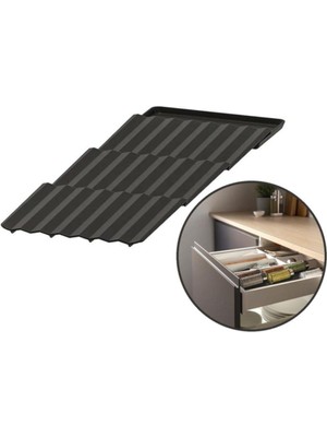 IKEA Uppdatera Antrasit Çekmece İçi Baharat Düzenleyici 20x50 cm – Mutfakta Düzen ve Şıklık Sağlayan Tasarım