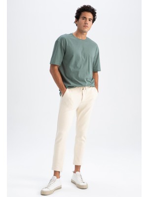DeFacto Beli Esnek Lastikli Jogger Pantolon W1299AZ23SP