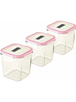 Glasslock Kare Cam Saklama Kabı 3X920 Ml.