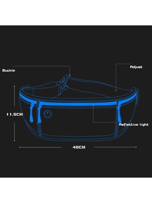 Çok Amaçlı Bel Balıkçı Çanta Koşan Fanny Pack Çanta Çantası Siyah (Yurt Dışından)