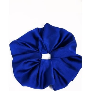 2 Li Saks Mavi Saten Saç Lastik Simit Toka