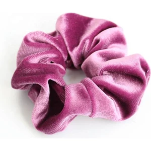 2 Li Lila Kadife Saç Lastik Simit Toka