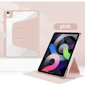 M.TK Moveteck Ipad Air 5 Air 4 10.9ınç Uyumlu Kılıf Katlanabilir Kalemlikli Ayarlanabilir Standlı Uyku Modlu Akıllı Kapak Pencil Kalem Bölmeli A2072 A2316 A2324 A2325 A2588 A2589 A2591