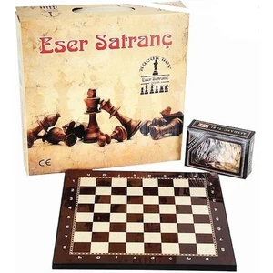 Lüks Ağaç Ahşap Satranç    Takımı Seti Büyük Boy