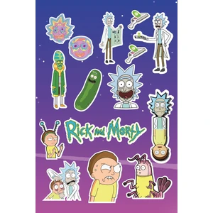 Anime Marketi Rick And Morty Sticker Seti 15 Adet