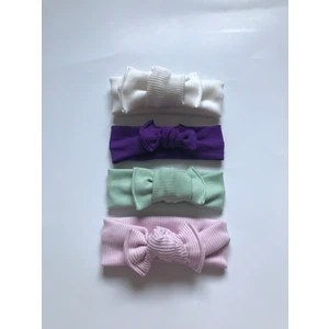 Nis Butik 4'lü Bandana Bebek Hediyelik Set, Bebek Bandana Hediye Seti