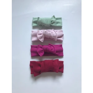 Nis Butik 4'lü Bandana Bebek Hediyelik Set, Bebek Bandana Hediye Seti