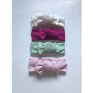 Nis Butik 4'lü Bandana Bebek Hediyelik Set, Bebek Bandana Hediye Seti