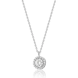 Zanaat Silver 925 Ayar Gümüş Rodyum Kaplama Elmas Montürlü Kolye