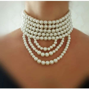 Petek Aksesuar Inci Choker Kolye