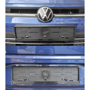 Takmatik Siyah Geniş Çıtalı Oto Plakalık 2 Adet Ön ve Arka