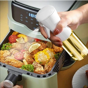 Maxi Pro Sprey Yağdanlık, Airfryer Için Yağdanlık, Püskürtmeli Sprey Cam Şişe Zeytinyağı Sirke Yağ Püskürtücü