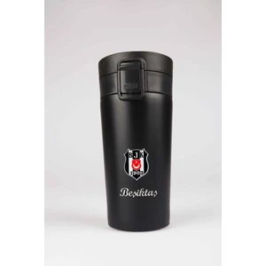 Dekomus Beşiktaş Lisanslı Siyah Çelik Termos 400 ml – 24 Saat Soğuk, 12 Saat Sıcak Koruma, Taraftar Hediyesi