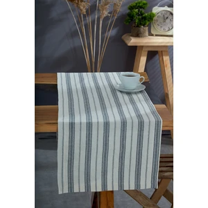 Yıkanmış Pamuk Antrasit Runner Masa Örtüsü 50X150 cm