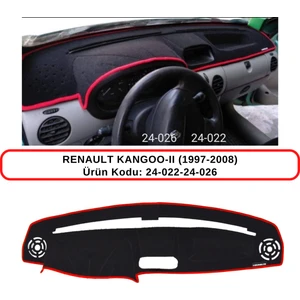Torpido Koruma Kılıfı 3d Koruyucu Halı Örtü Renault Kangoo Iı (2) (1997-2008)