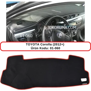 Toyota Corolla (2012+)  Torpido Koruma Kılıfı 3d Koruyucu Halı Örtü