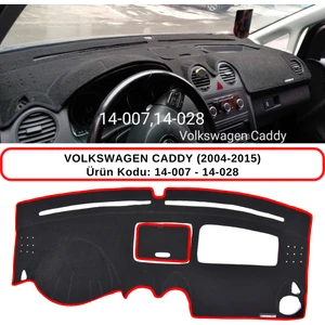 Volkswagen Caddy (2004-2010) Torpido Koruma Kılıfı 3d Koruyucu Halı Örtü