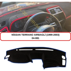 Torpido Koruma Kılıfı 3d Koruyucu Halı Örtü Nissan Terrano (1999-2003) (Airbagli)