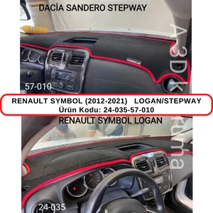 Renault Symbol (2012-2021) / Logan / Stepway Torpido  Koruması / Halısı / Örtüsü