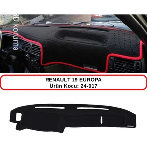 Renault 19 R19 Europa Torpido Koruma Kılıfı 3d Koruyucu Halı Örtü