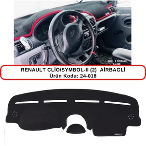 Renault Clio / Symbol Iı (2) Airbagli Torpido Koruma Kılıfı 3d Koruyucu Halı Örtü