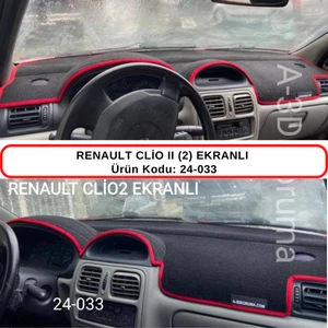 Renault Clio Iı (2) Ekranlı Torpido Koruması / Halısı / Örtüsü
