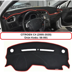 Citroen C4 (2005-2020) Torpido Koruma Kılıfı 3d Koruyucu Halı Örtü