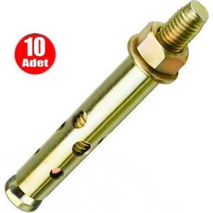 Alet Çantam Çelik Dübel Gömlekli 8X75 (10MM) - 10 Adet