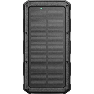 P120 12000MAH Prm 2-Usb+Type-C+Micro LED LAMBA+1.2W Solar Panelli Siyah Taşınabilir Power
