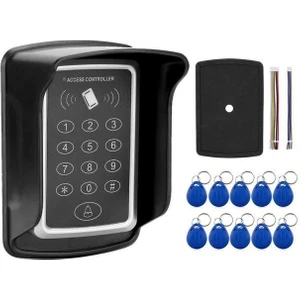 Rfid Şifreli Kapı Kilidi + Su Geçilmez Koruyucu Kılıf + 10 Tag