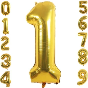 Rakam Gold Folyo Balon 34" Inc 76 cm