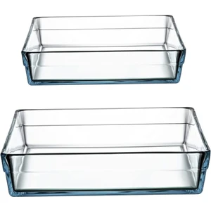 Borcam Premium Kare Tepsi Set (Büyük+Küçük)