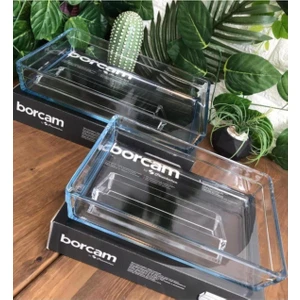 Premium Ikili Borcam Fırın Tepsisi 2li Dörtgen Paşabahçe Premium Borcam