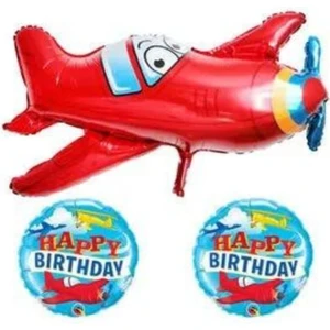 Parti Sürprizi Uçaklar Folyo Balon Set 1 Adet