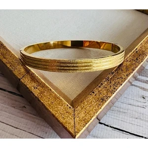 Çelik Kelepçe Bileklik Bilezik Kuyumcu Model Gold