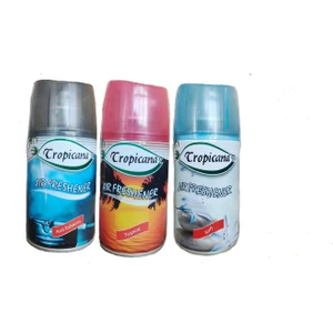 Air Freshener Oda Kokusu Anti Tobacco + Tropikal + Soft  Otomatik Makina Yedek Parfüm Spreyi 260 ml x 3 Adet