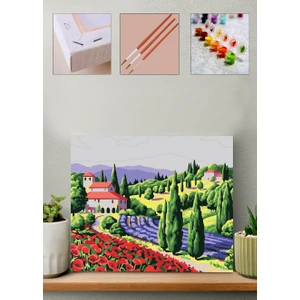 Lavanta Bahçesi Sayılarla Boyama Seti 40 x 50 cm